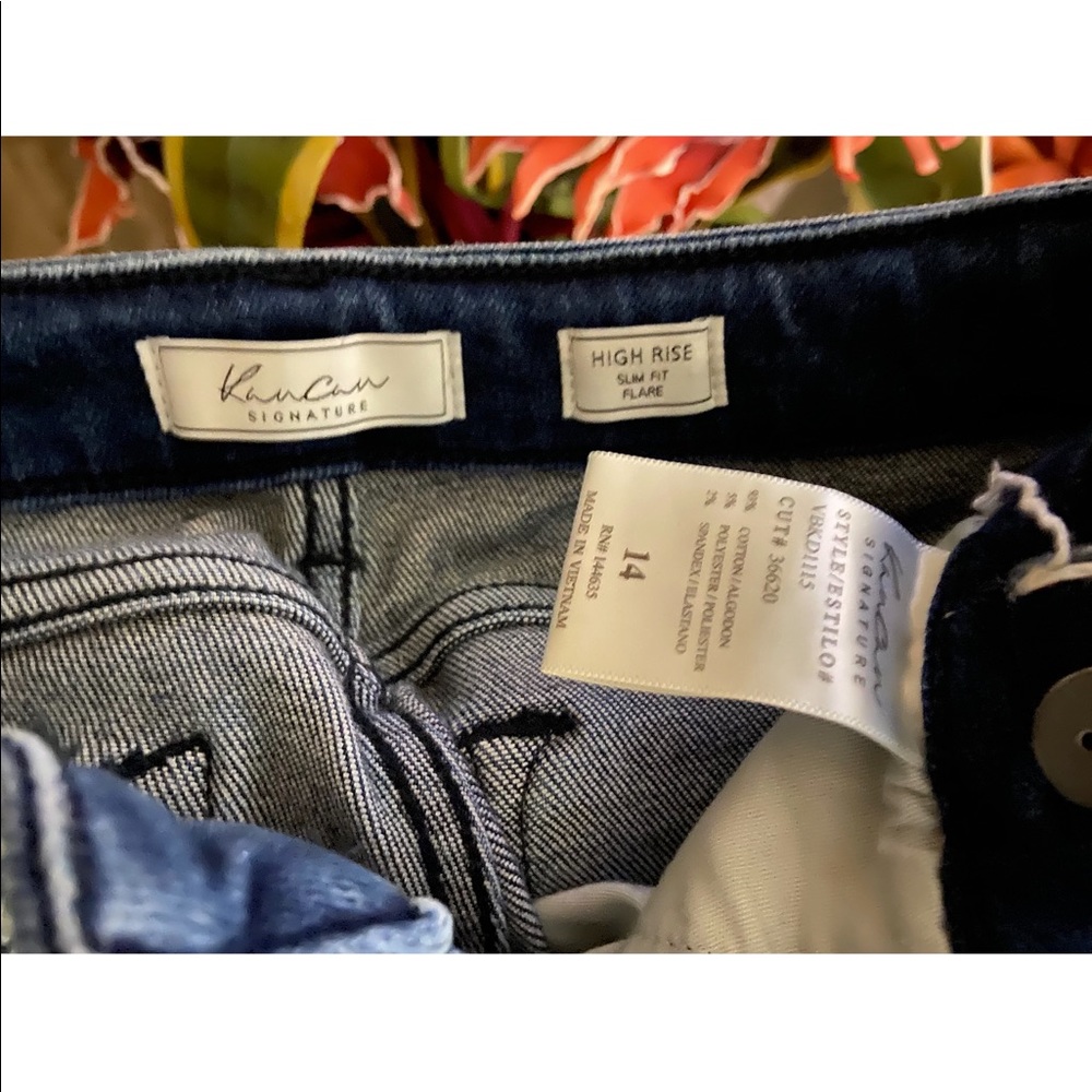 KanCan - Size 14 (The Buckle, Girls) High Rise slim fit flare jeans